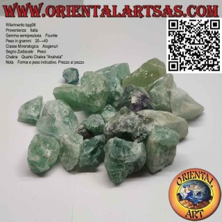 Raw fluorite (20 g → 40 g)