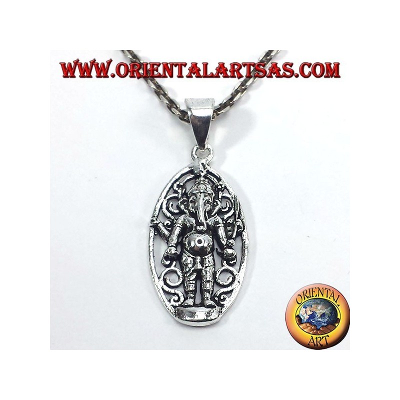pendentif en argent, Ganesh debout