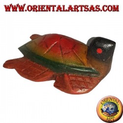 La tortuga de mar, madera de teca pequeña