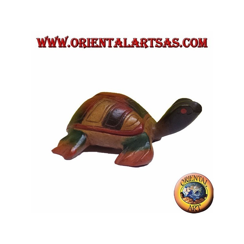 La tortuga de mar, madera de teca pequeña