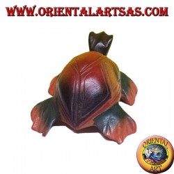 La tortuga de mar, madera de teca pequeña