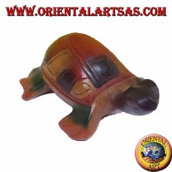 La tortuga de mar, madera de teca pequeña