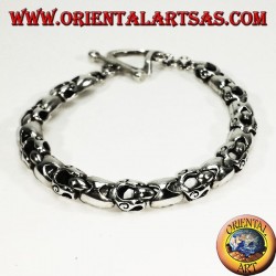 Bracciale  in argento a snodo