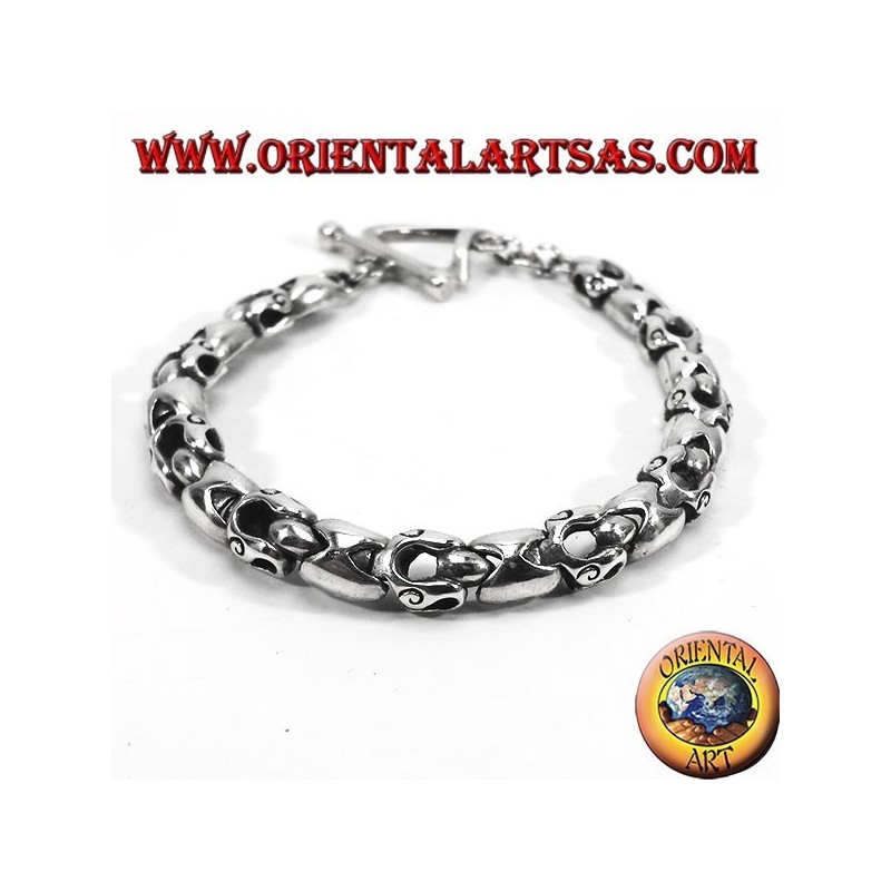 pulsera de plata articulado