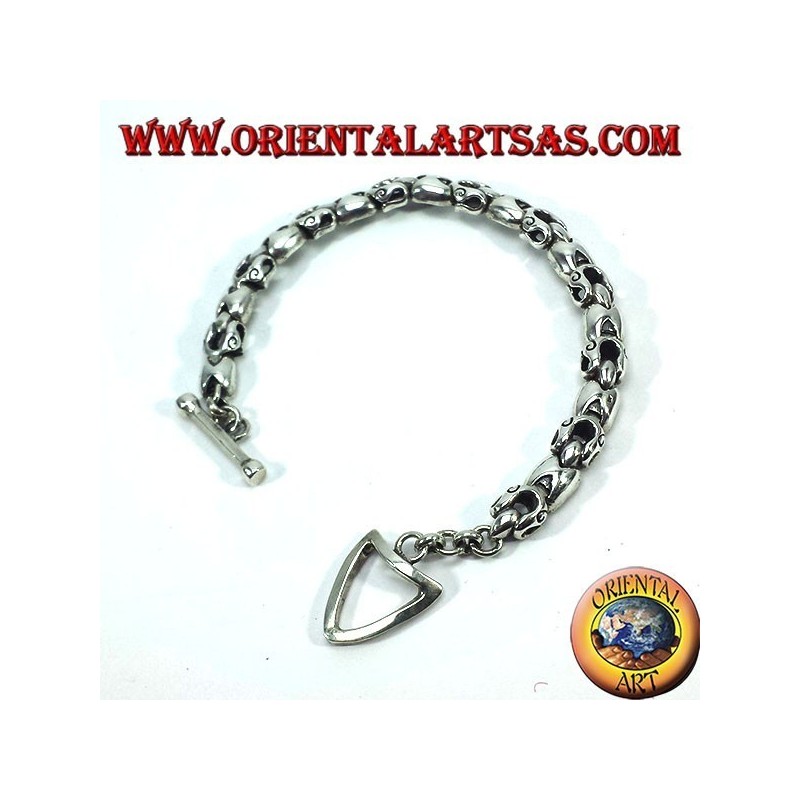 pulsera de plata articulado