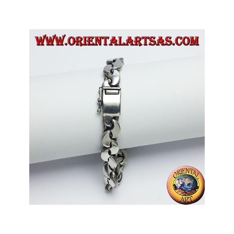 chaîne croissant bracelet Argent