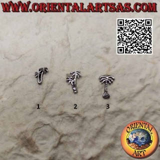 Mini-Silberohrring, Palmen