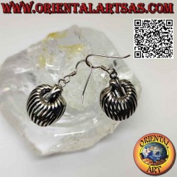Silver leverback earrings...