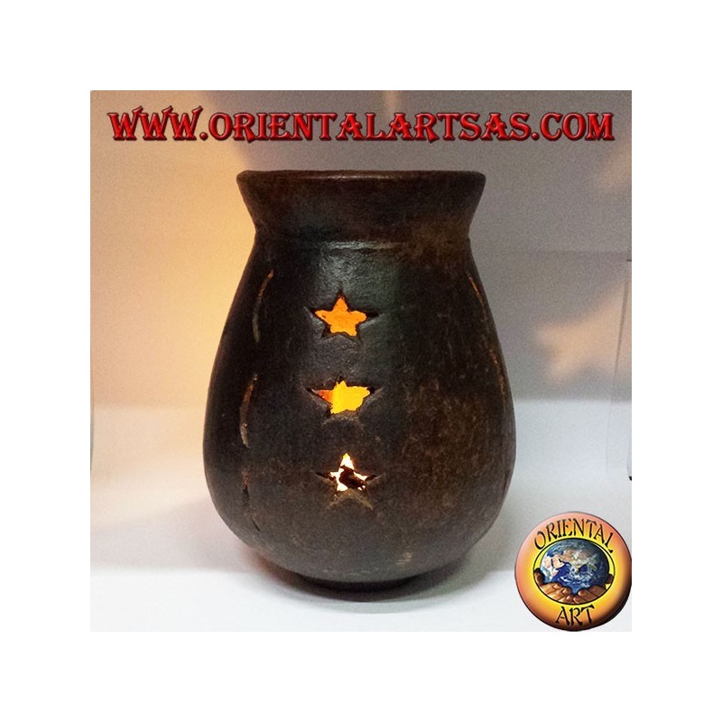 Brennen Terrakotta Essenzen perforiert Sterne und Monde