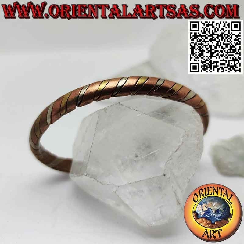 Pulsera de salud en cobre puro, diferentes tejidos.