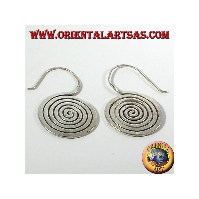 boucles d'oreilles en argent, Spiral Karen