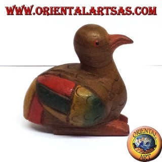 Canard du bois de teck de couleur