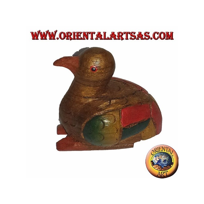 Ente der farbigen Teakholz