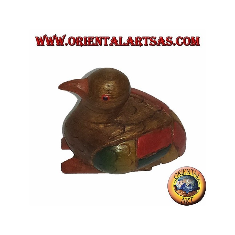 Ente der farbigen Teakholz
