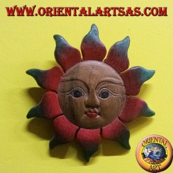 Sole il legno di teak colorato