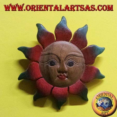 Sole il legno di teak colorato