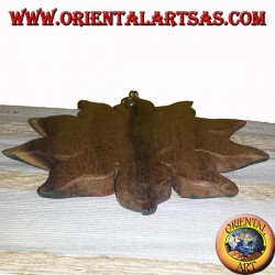 Sun colored teak wood