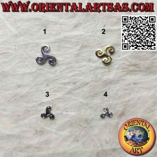 Mini-Silberohrring, das Triskel (Triskelion)