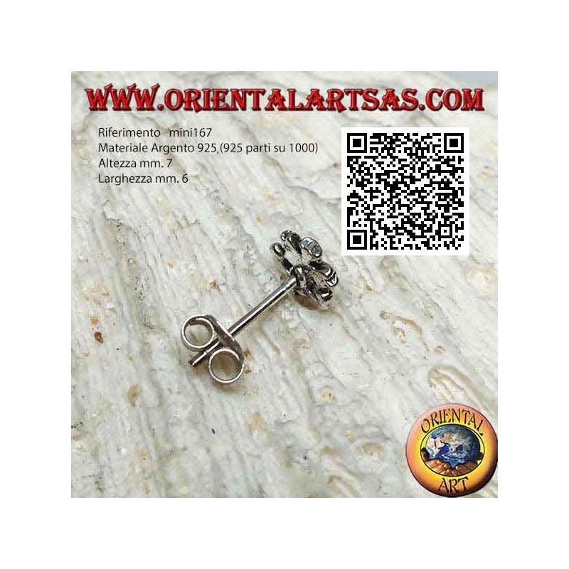 Mini silver earring, maritime symbols (anchor, rudder, etc ...)