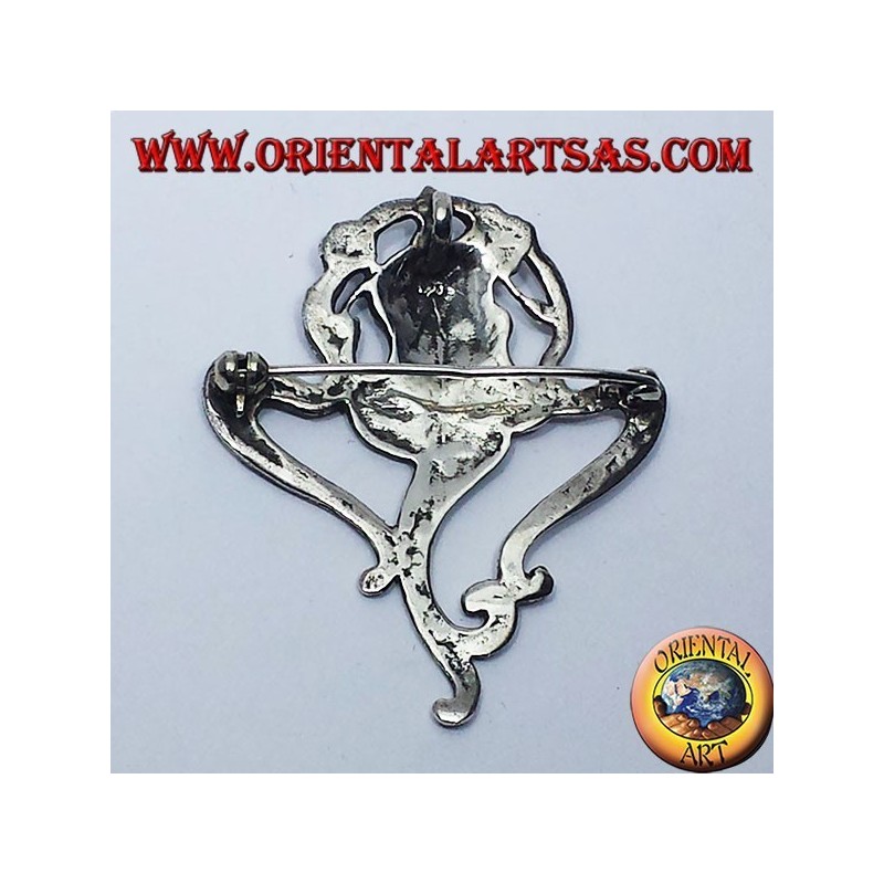 Broche / colgante de plata de Venus