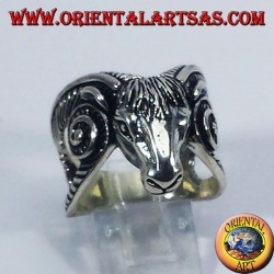 Silver ring Goat of Mendes
