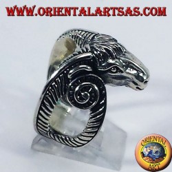 Silver ring Goat of Mendes