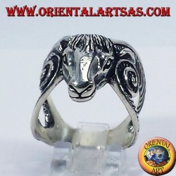 Silver ring Goat of Mendes