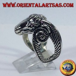 Silver ring Goat of Mendes