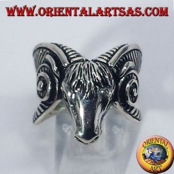 Silver ring Goat of Mendes