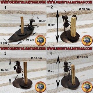 Palo Santo incense burner in wrought iron, the ant