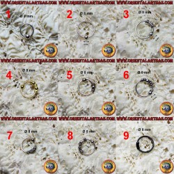 8 mm diameter silver nose...