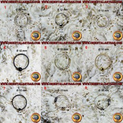 Silver nose headband 12 mm...