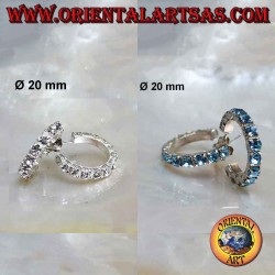 Boucle d'oreille en argent,...