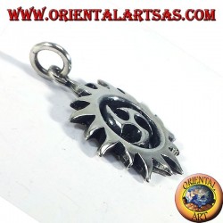 Silver pendant solar Tomoe