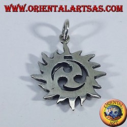 Anhänger aus Silber Solar Tomoe