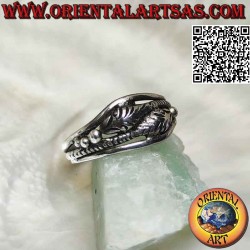 Zwei Verschlungenen Schlangen Ring Gegenköpfig 925 Silber - Oriental Art