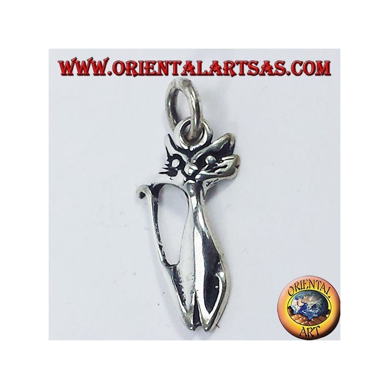 silver cat pendant