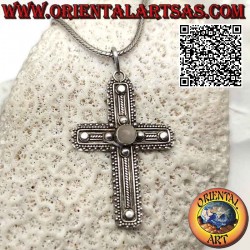 Silver Latin cross pendant...