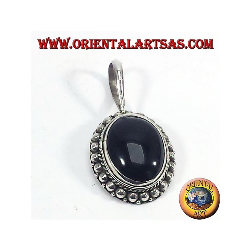 Colgante de plata con ónix