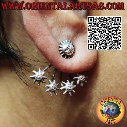 Fächerförmiger silberner...