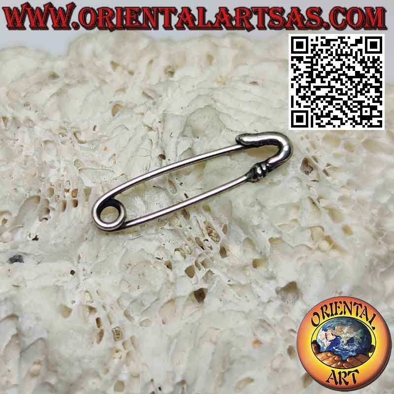 "Special" silver earring, the safety pin
