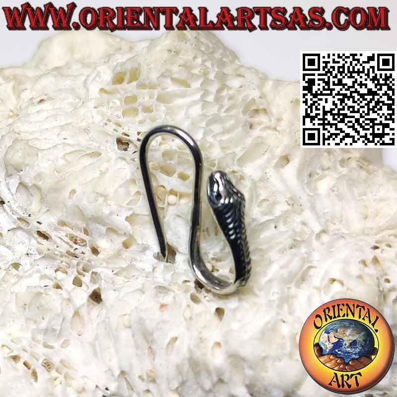 "Special" silver earring, the "S" snake