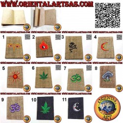 Notebook with hemp cover...