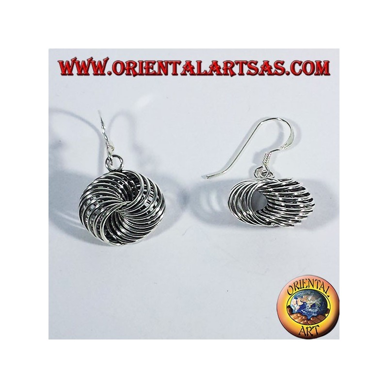 silver earring, ring node