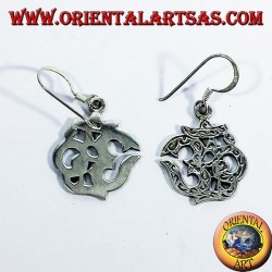 incrustaciones pendientes de plata, Om (ॐ) sílaba sagrada