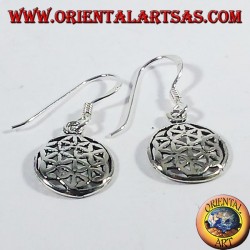bboucles d'oreilles en argent fleur de la vie, petite