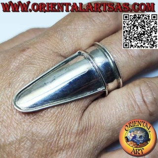 Anello in argento armatura liscia copri nocca (regolabile)
