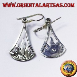 Orecchini d'argento Fiamma 