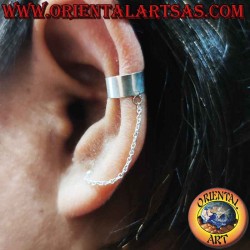 Silberne Ohrmanschette mit...