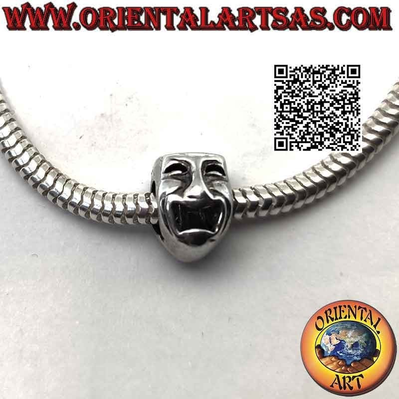 Charms in argento 925‰ , la maschera della tragedia e commedia dell'antica Grecia